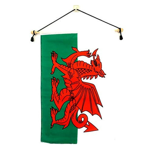 5x8 ft Wales Welsh Dragon Flag Rough Tex Knitted 5'x8' Banner 